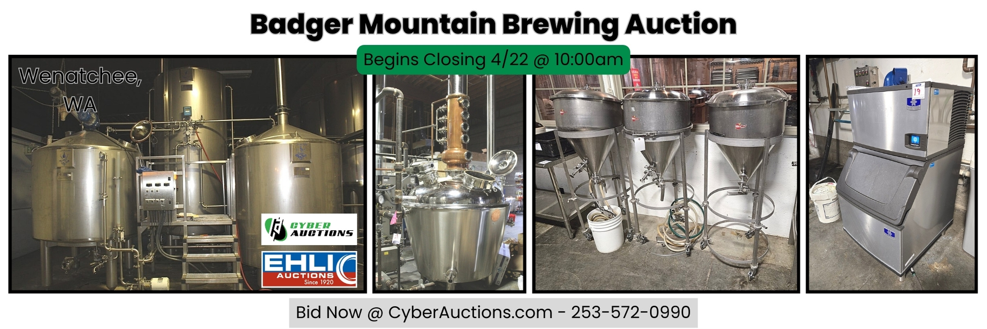 Badger Mountain Brewing Auction